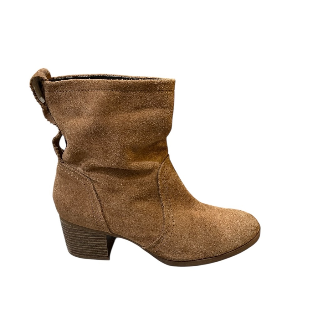 White Mountain Behari Tan Suede Ankle Boot